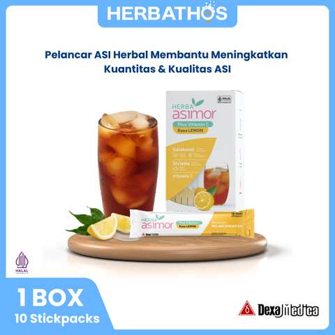 Herba Asimor Drink Rasa Lemon Stickpack - 1 Box