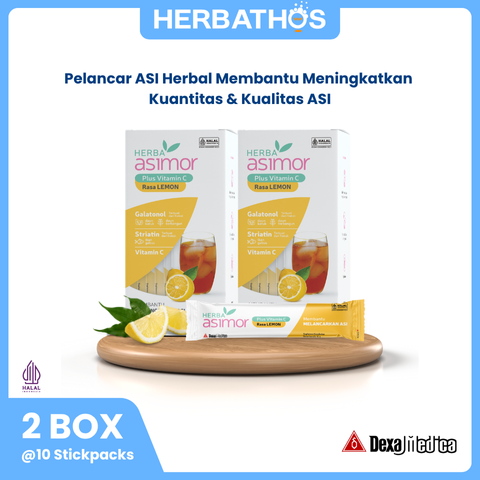 Herba Asimor Drink Rasa Lemon Stickpack - 2 Box