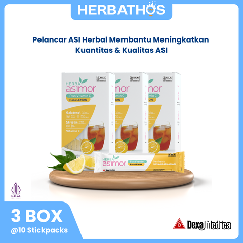 Herba Asimor Drink Rasa Lemon Stickpack - 3 Box