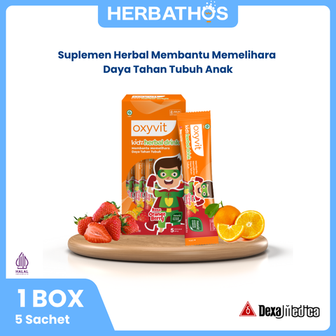 Oxyvit Kidz Herbal Drink Orange Berry Stickpacks - 1 Box