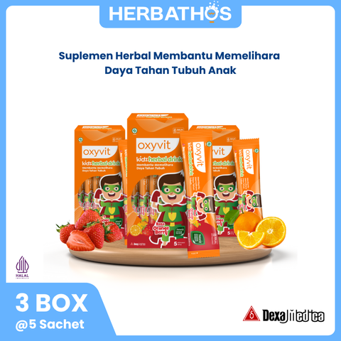Oxyvit Kidz Herbal Drink Orange Berry Stickpacks - 3 Box