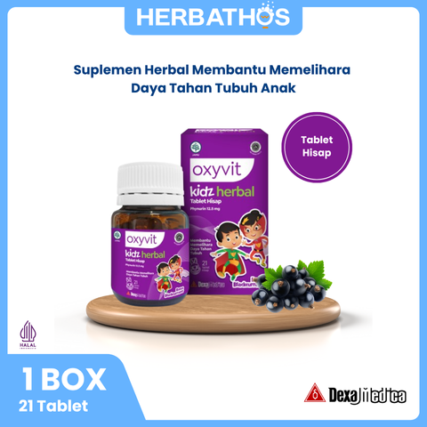 Oxyvit Kidz Herbal Tablet Hisap - 1 Box