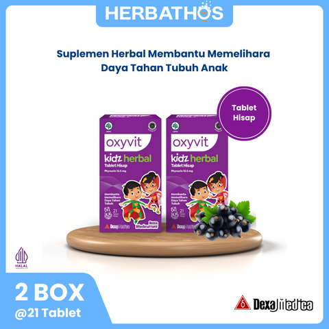 Oxyvit Kidz Herbal Tablet Hisap - 2 Box