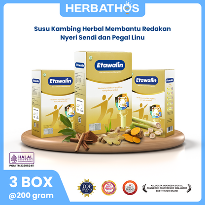 Susu Etawalin 200g untuk Kesehatan Tulang dan Sendi - 3 box