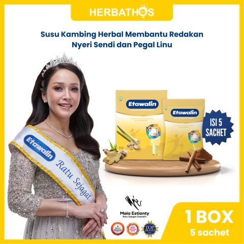 Susu Etawalin Sachet 105g Susu Kambing Etawa Praktis untuk Tulang & Sendi - 1 box