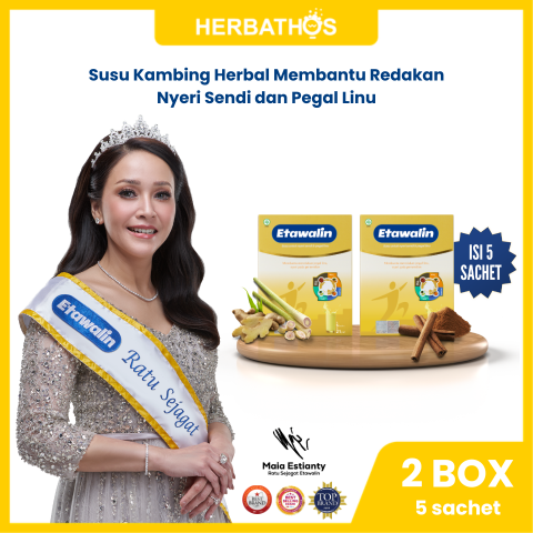 Susu Etawalin Sachet 105g Susu Kambing Etawa Praktis untuk Tulang & Sendi - 2 box
