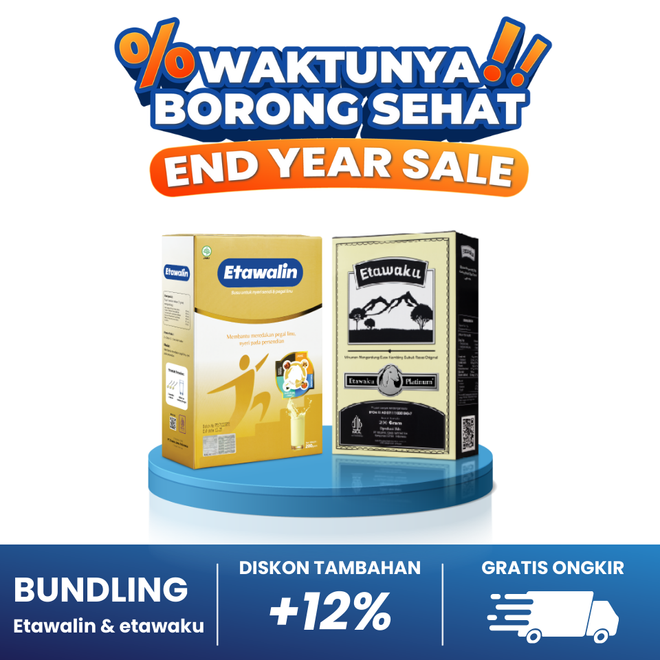 [PAKET KUAT SEHAT] 1 Box Etawalin 200g & 1 Box Etawaku Platinum 200g