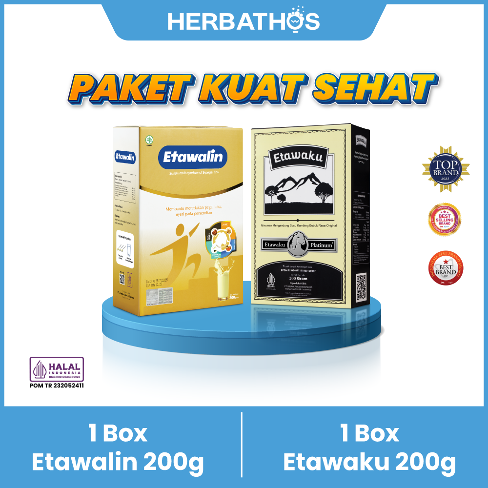 [PAKET KUAT SEHAT] 1 Box Etawalin 200g & 1 Box Etawaku Platinum 200g