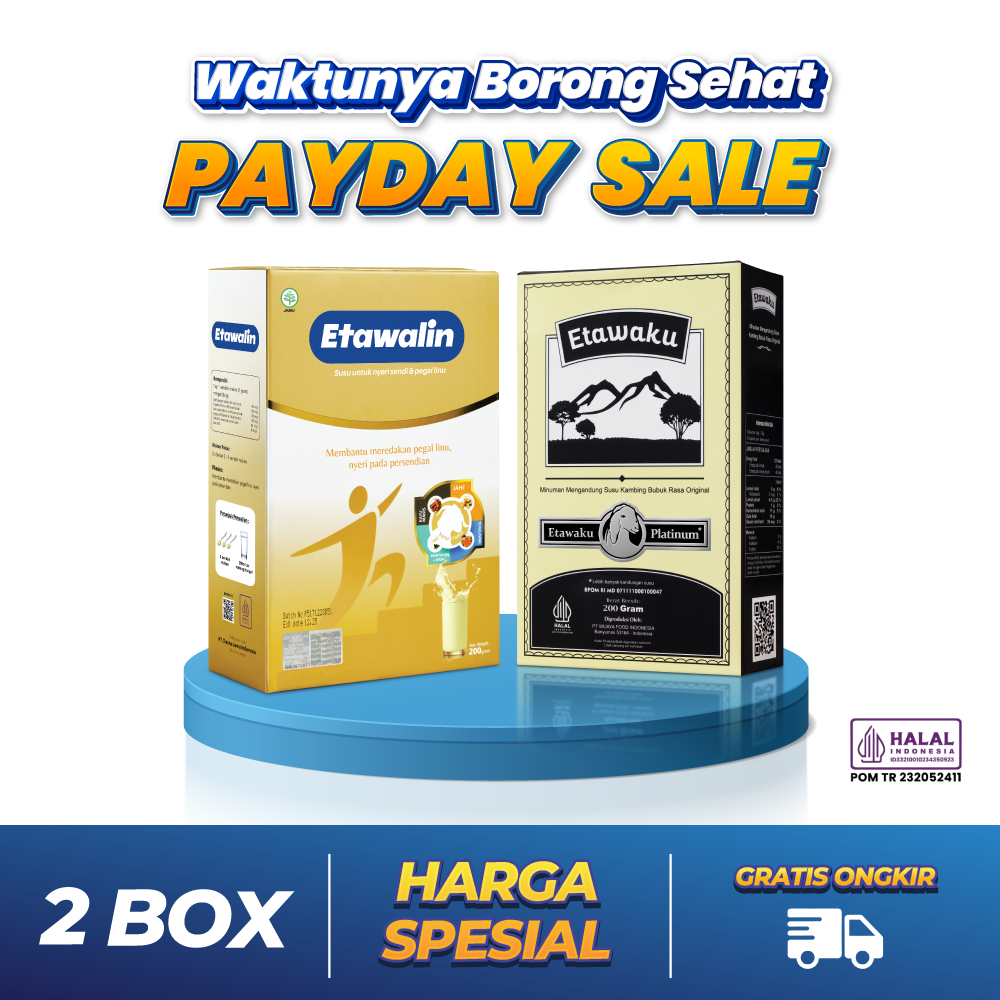 [PAKET KUAT SEHAT] 1 Box Etawalin 200g & 1 Box Etawaku Platinum 200g