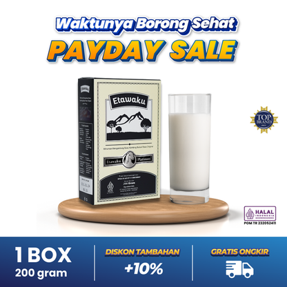 Etawaku Platinum diformulasikan untuk dukung sistem pernapasan sehat & kekebalan tubuh. Susu kambing etawa premium dengan nutrisi lengkap