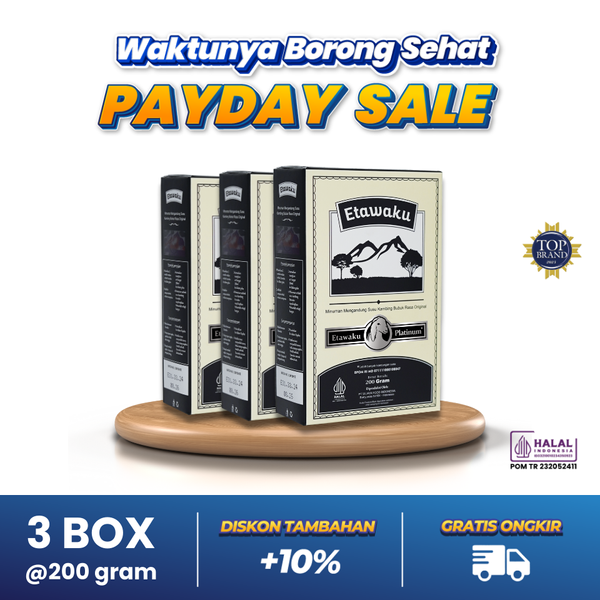 Etawaku Platinum diformulasikan untuk dukung sistem pernapasan sehat & kekebalan tubuh. Susu kambing etawa premium dengan nutrisi lengkap