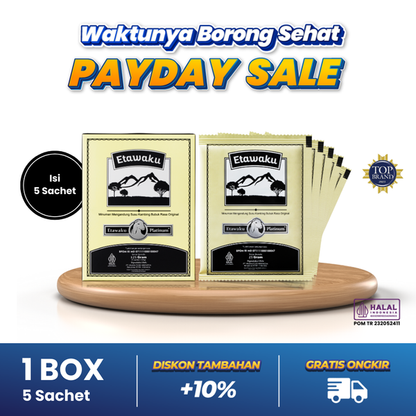 Etawaku Platinum Sachet 125g – Susu Kambing Etawa untuk Merawat Sistem Pernapasan – 1 box isi 5 @25gr