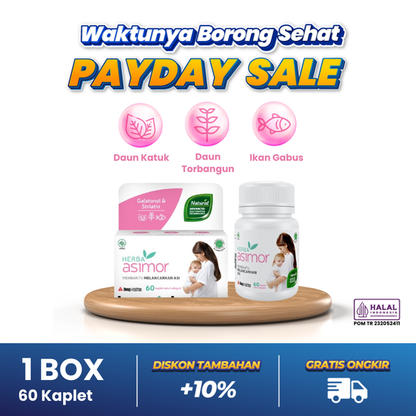 Herba Asimor 60 Kaplet - 1 Box