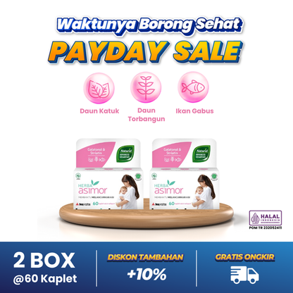 Herba Asimor 60 Kaplet - 2 Box