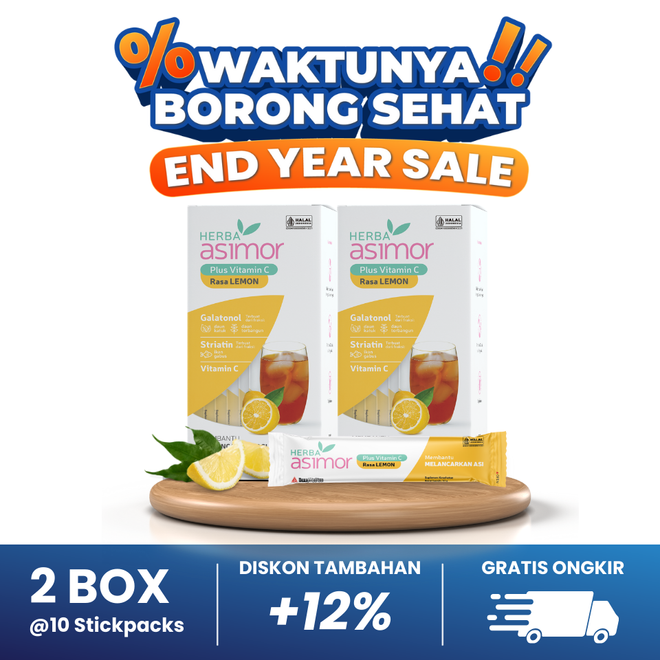 Herba Asimor Drink Rasa Lemon Stickpack - 2 Box