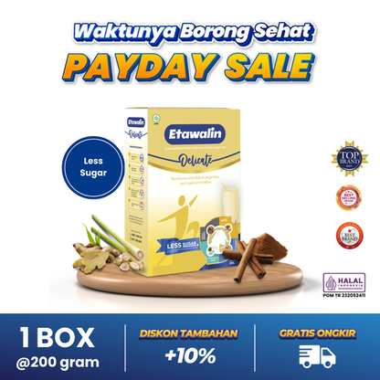 Susu Etawalin Delicate 200g Susu tulang Rendah Gula - 1 box