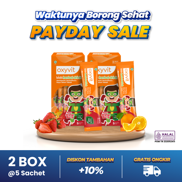 Oxyvit Kidz Herbal Drink Orange Berry Stickpacks - 2 Box