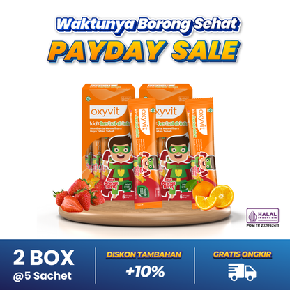 Oxyvit Kidz Herbal Drink Orange Berry Stickpacks - 2 Box