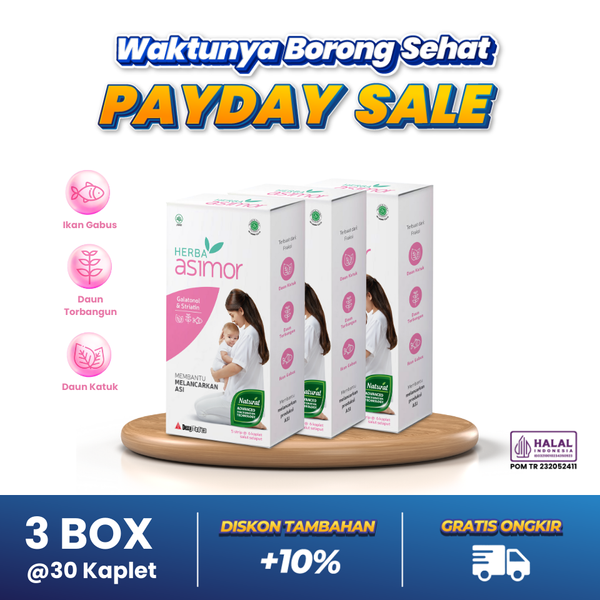 Herba Asimor 30 Kaplet - 3 Box
