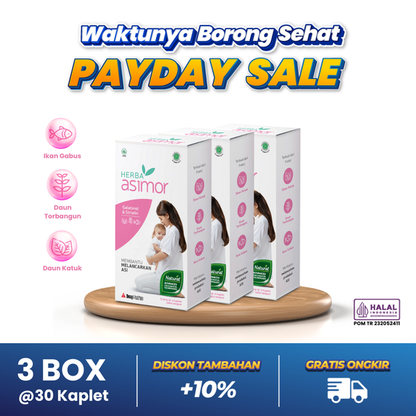 Herba Asimor 30 Kaplet - 3 Box